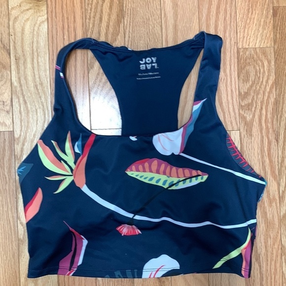JoyLab Navy Floral Racerback‎ Tankini - Picture 1 of 2
